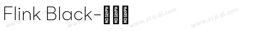 Flink Black字体转换